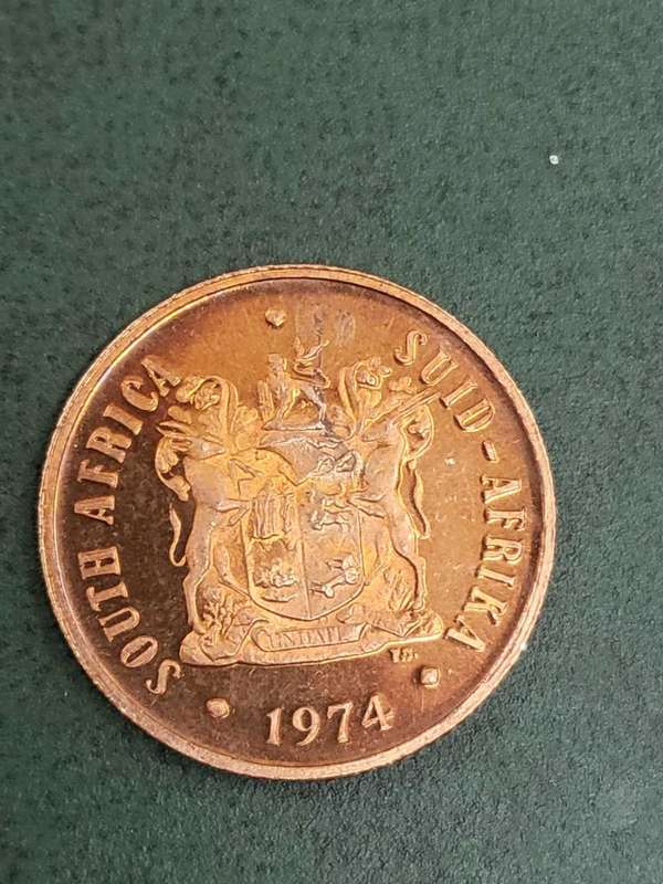RSA 1974 Proof 2 Cent
