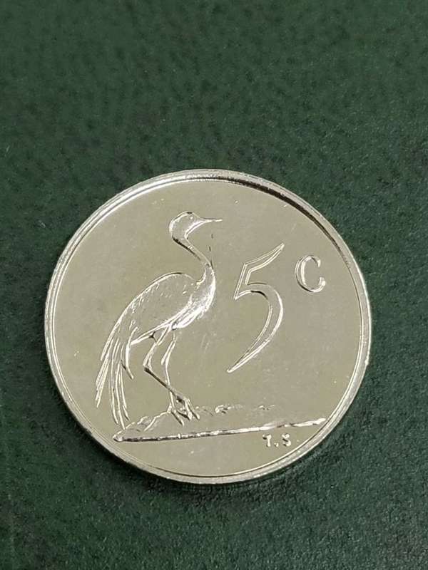 RSA 1977 Proof 5 Cent