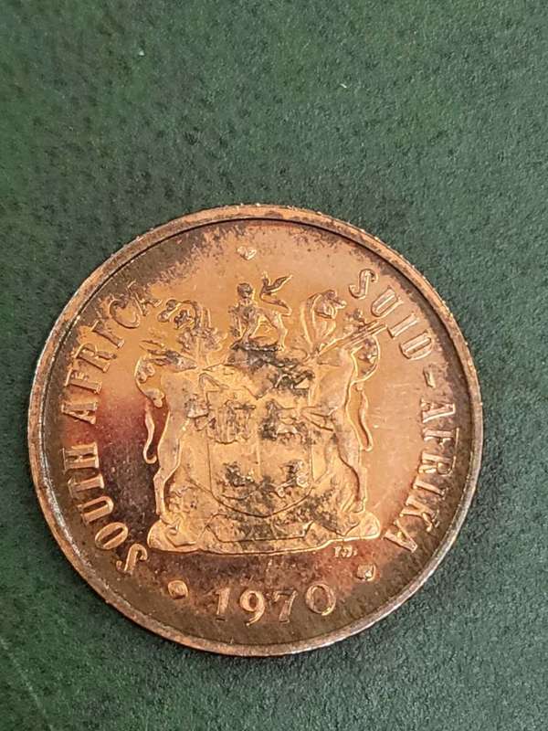 RSA 1970 Proof 2 Cent