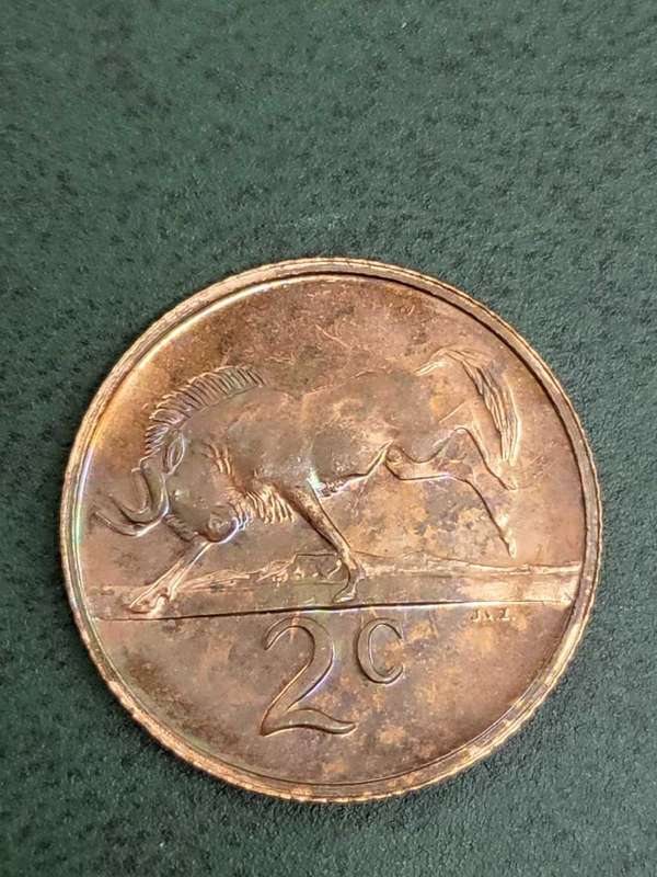 RSA 1971 Proof 2 Cent