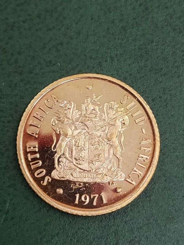 RSA 1971 Proof 2 Cent