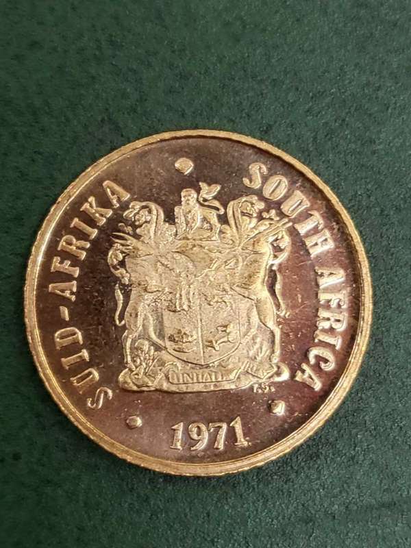 RSA 1971 Proof 1 Cent