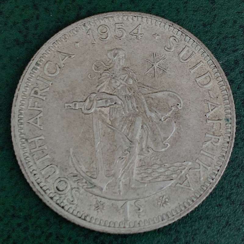 Union 1 Shilling 1954 - Excellent condition