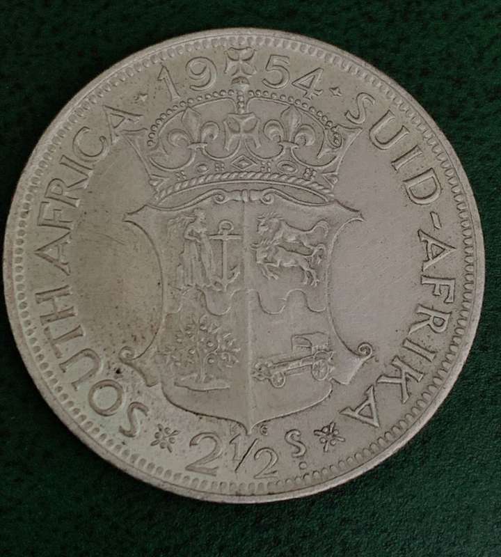 Union 2,5 Shillings 1954 - Nice condition