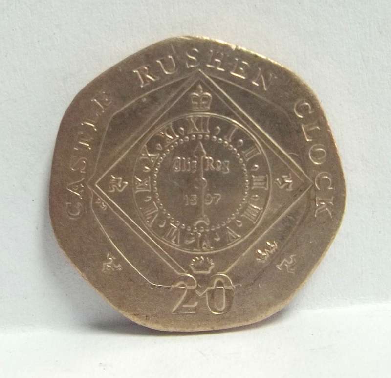Isle of Man 20 Pence 2010-Castle Rushen Clock