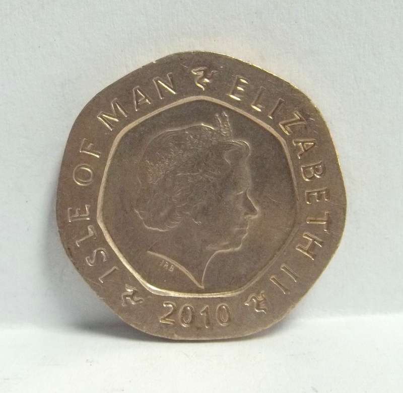 Isle of Man 20 Pence 2010-Castle Rushen Clock