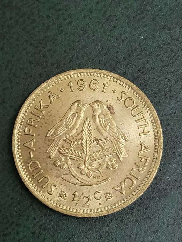 Discount!!! RSA 1/2 Cent 1961