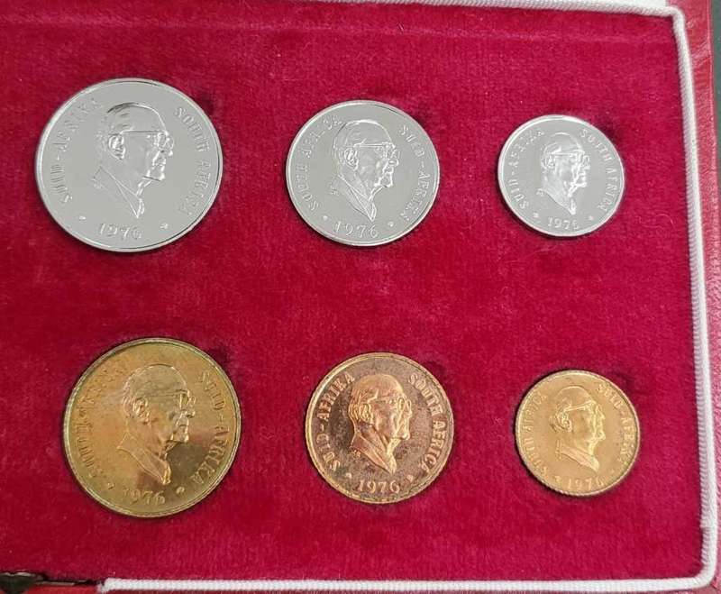 RSA Loose Proof Set 1976-20c,10c,5c,2c,1c,1/2c