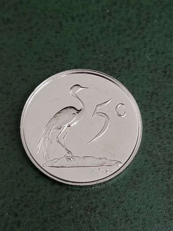 RSA Proof 5 Cent 1976