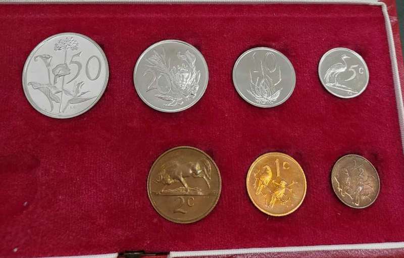 RSA Loose Proof Set 1976-50c,20c,10c,5c,2c,1c,1/2c