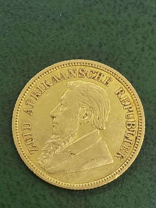 ZAR Gold 1/2 Pound 1895