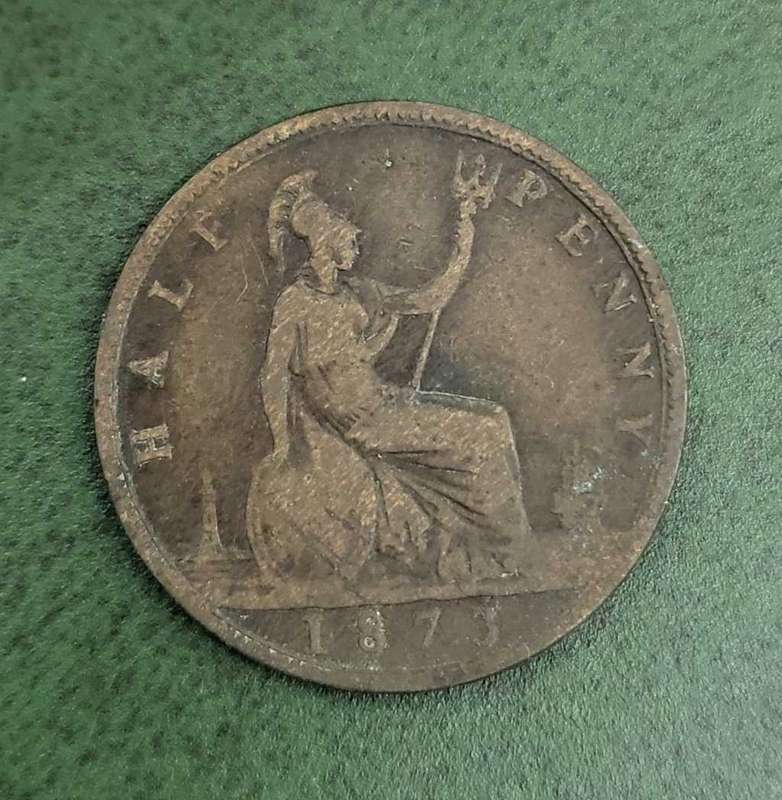 Britain Half Penny 1873