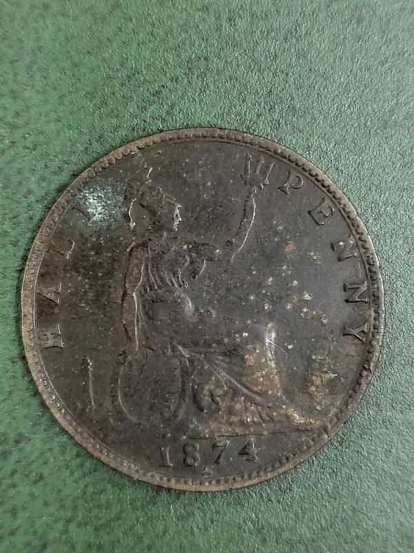 Britain Half Penny 1874