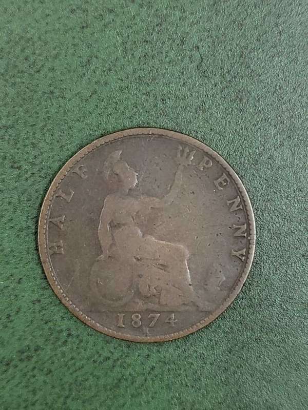 Britain Half Penny 1874