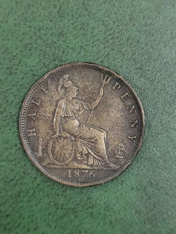 Britain Half Penny 1876