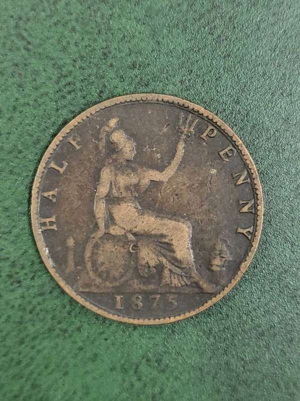 Britain Half Penny 1875