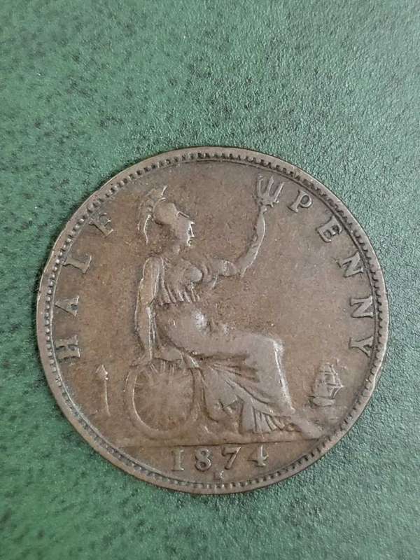 Britain Half Penny 1874