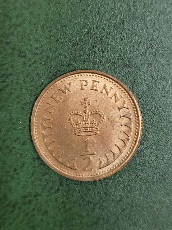 Britain 1/2 New Penny 1973