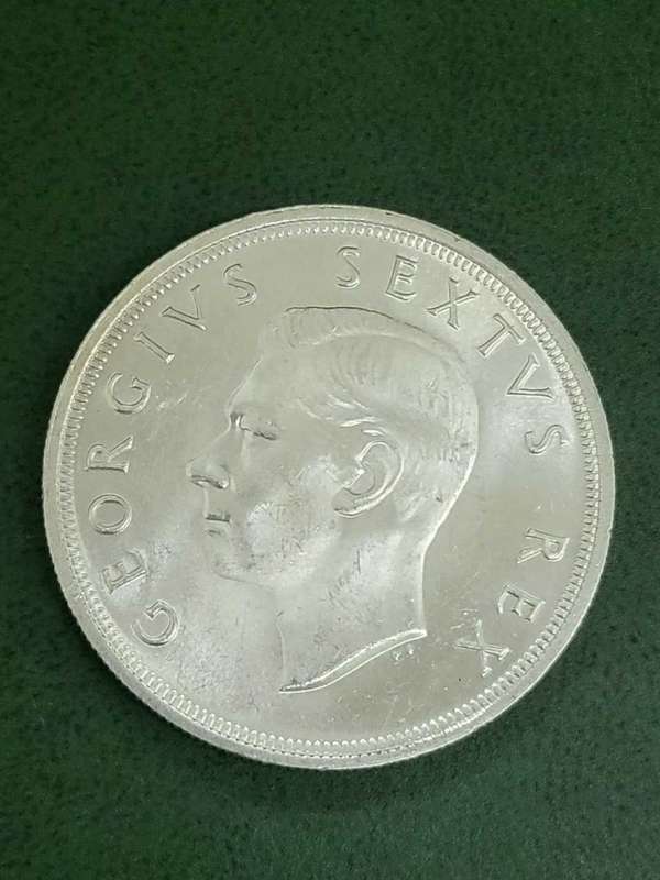 Union 5 Shillings 1948 - UNC condition