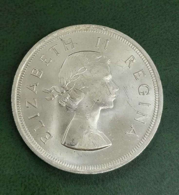 Union 5 Shillings 1953 - UNC condition