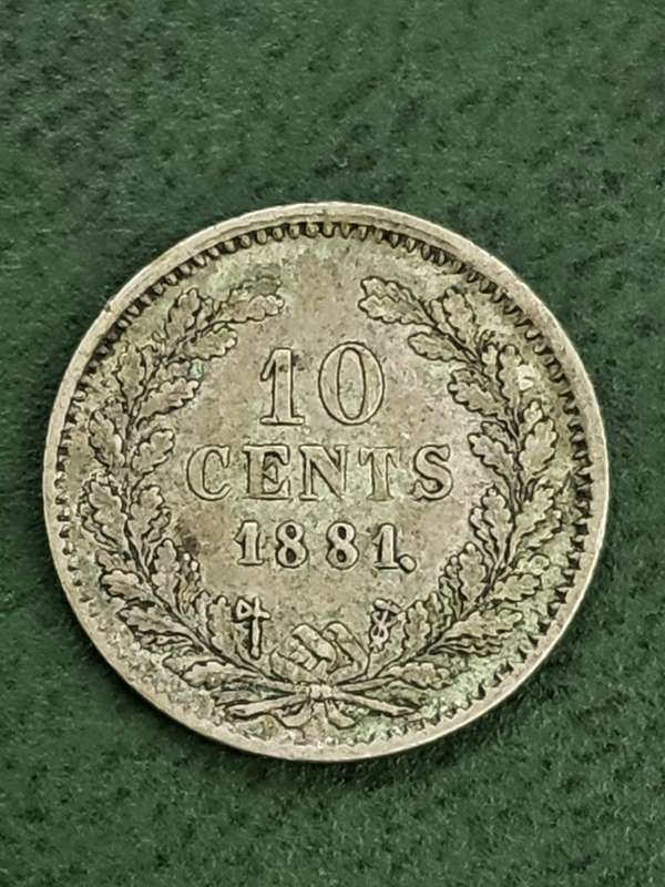Netherlands 10 Cents 1881
