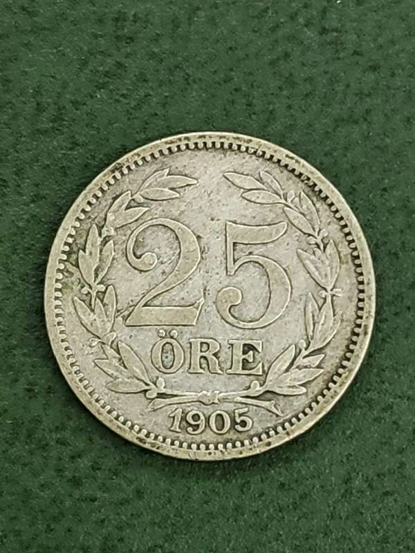 Sweden 25 Ore 1905 - Nice condition