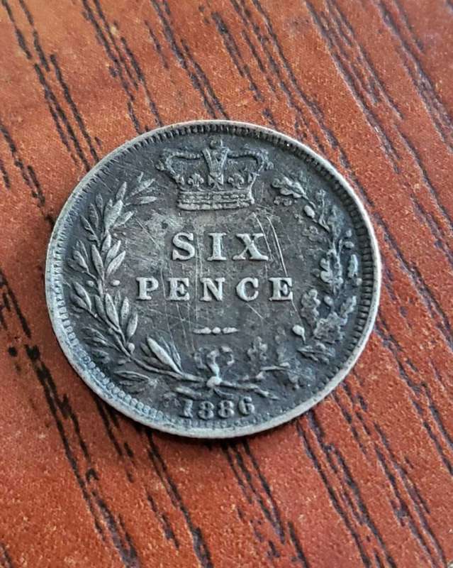 Britain Sixpence 1886