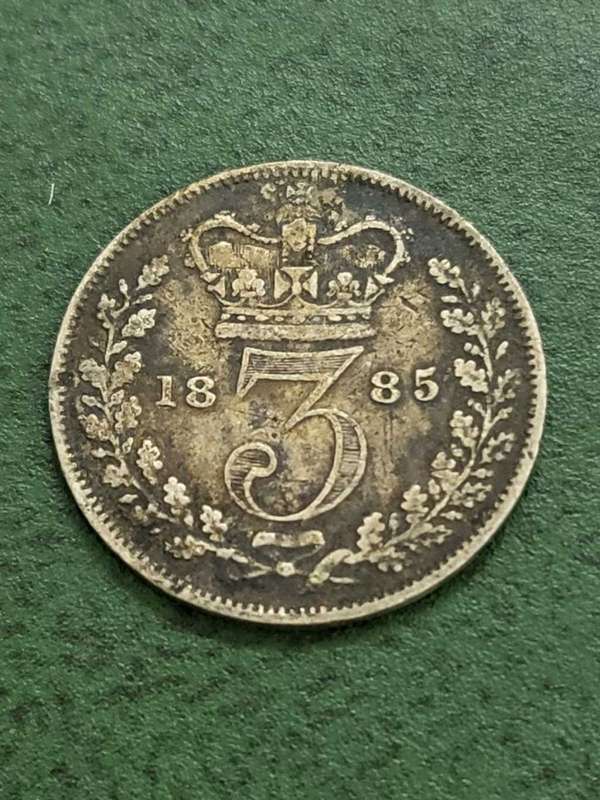 Britain Threepence 1885