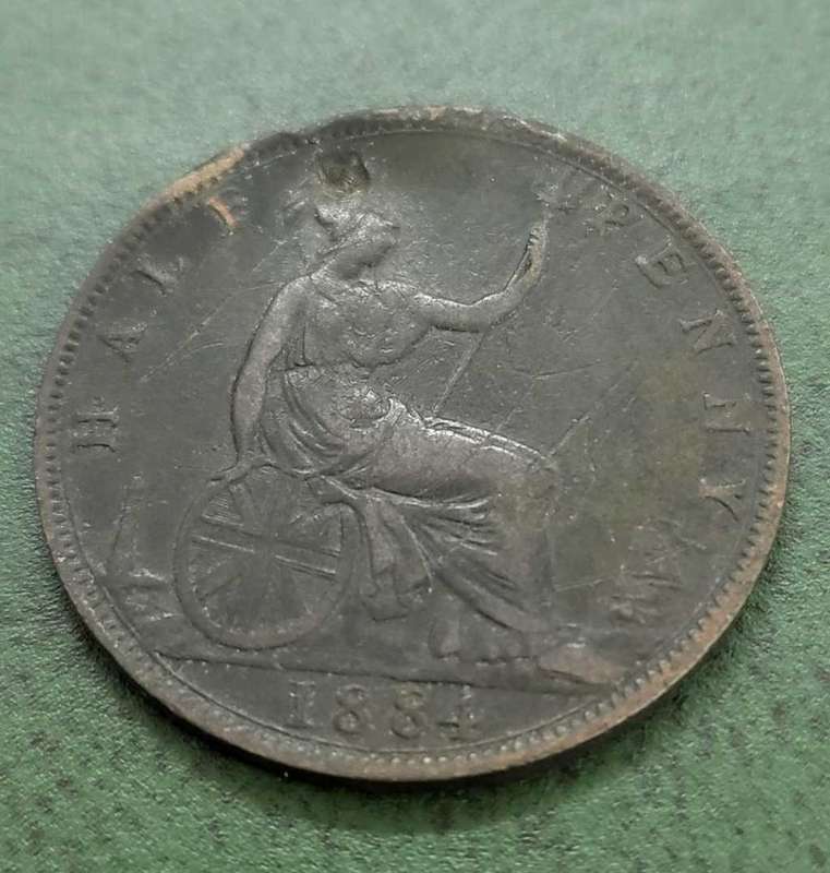 UK 1/2 Penny 1884