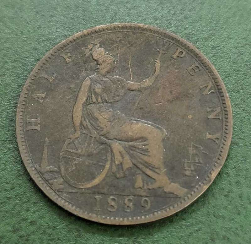 UK 1/2 Penny 1889