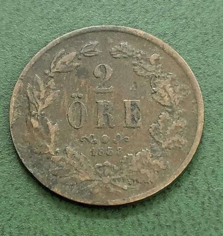**R1 Auction** Sweden 2 Ore 1858