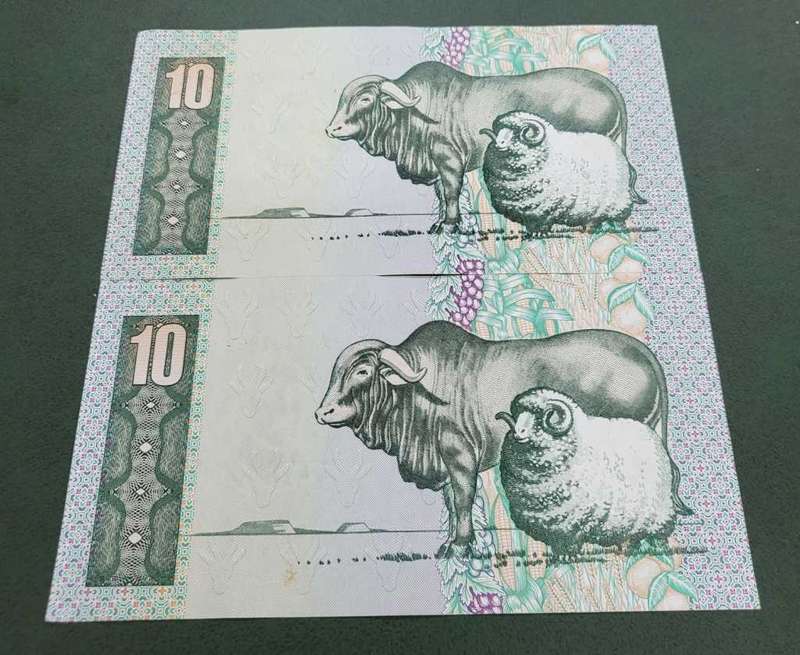 SA 10 Rand early 1990's-XX Replacement, sequencial notes