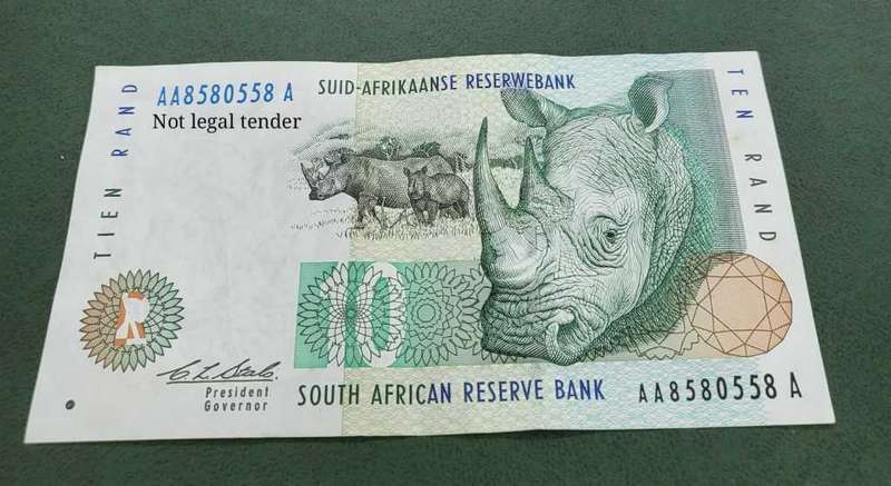 SA 10 Rand 1993-AA Prefix