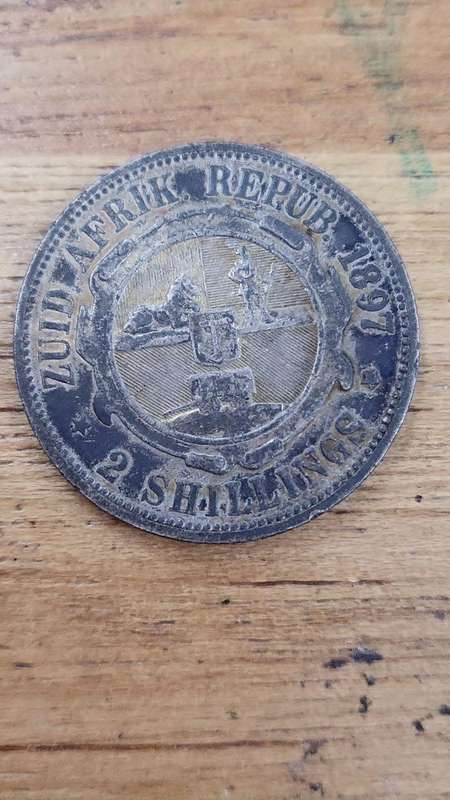 ZAR 1897 Two Shillings