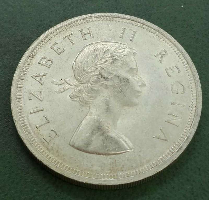 Union 5 Shillings 1957-UNC Condition
