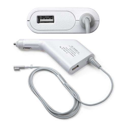 Apple Macbook Car Charger Power Adapter & USB Port