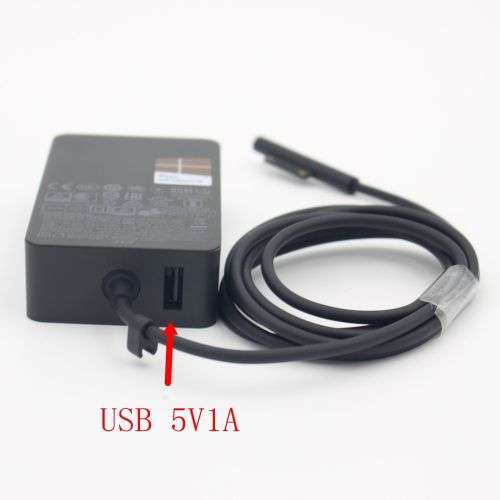 Microsoft A1800 44W Power Adapter for Microsoft Surface Pro 5, Pro 4, Pro 3, 2017 Laptop (Non-Retail