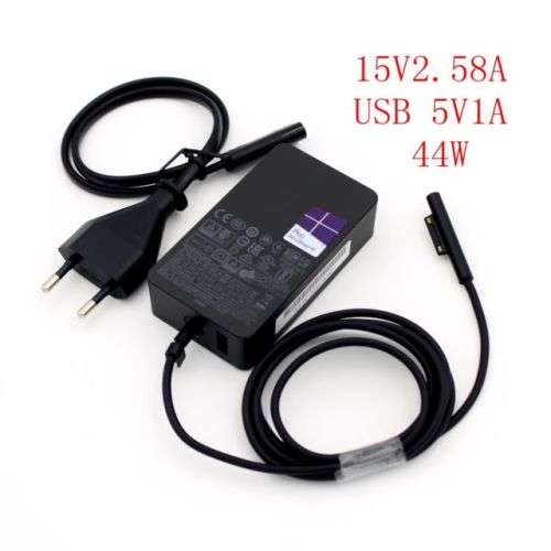 Microsoft A1800 44W Power Adapter for Microsoft Surface Pro 5, Pro 4, Pro 3, 2017 Laptop (Non-Retail