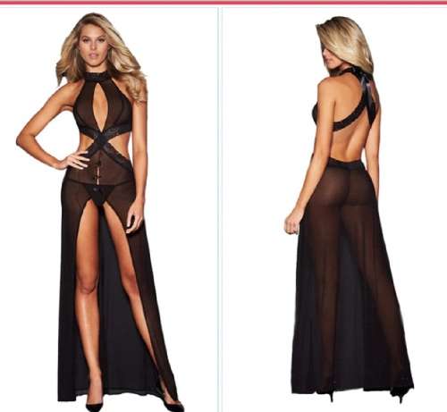 Sexy Lingerie Outfit Erotic Gown Evening wear