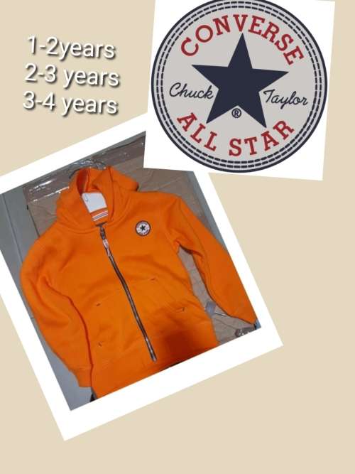 CONVERSE ALL STAR HOODIES/ 100% ORIGINAL!  MARKET VALUE R500 **UNISEX*** AGE 1-2,/2-3/3-4