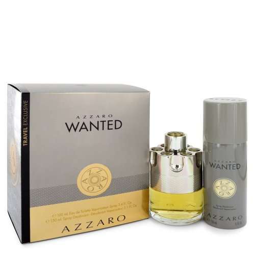 AZZARO Mens Perfume Gift Set - 100 ml Eau De Toilette Spray + 151 ml Deodarant Spray Original