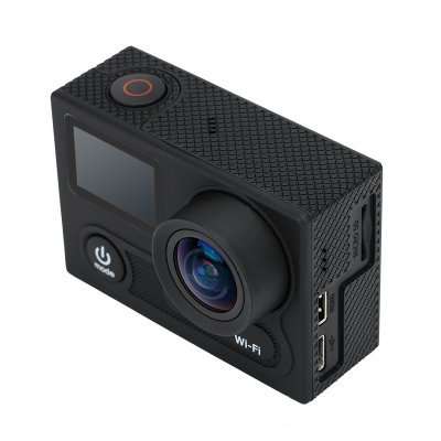 Action camera 4K Ultra HD - 30M Waterproof - Remote control - 12MP Sony Sensor - Black - 1 available