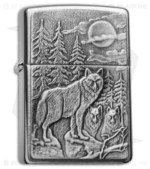 Zippo Wind - Proof - Genuine - Brushed Chrome - Includes 6 spare Flints and 1 spare Wick
