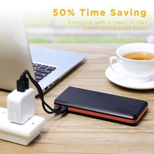 20000mAh - 4 usb ports + two mini usb ports for faster power bank charging- Top reviews - A Beast!!!