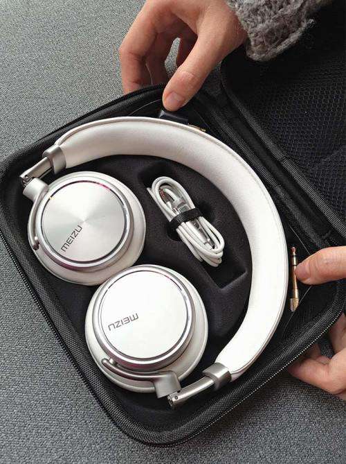 Headphones - Meizu HD 50 - Microphone, Phone Answering, HiFi, Song Switching, Voice Control - BLACK