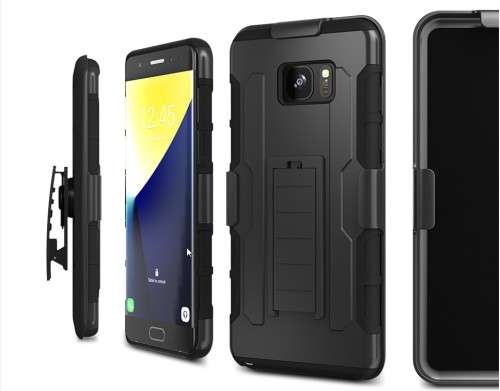 Full Black 3 in 1 Hybrid Kickstand Armor Case For IPhone 7 Plus