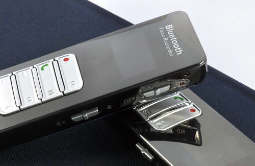Voice and Call Recorder for Mobile Phones - Stand Alone Recording - Bluetooth, 8GB