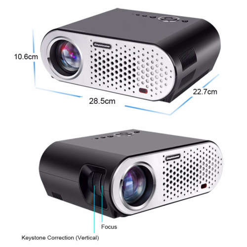 HD Projector,3200 Lumen, 40 To 280 Inch Image,1280x800 Native Resolution, 1080P Support