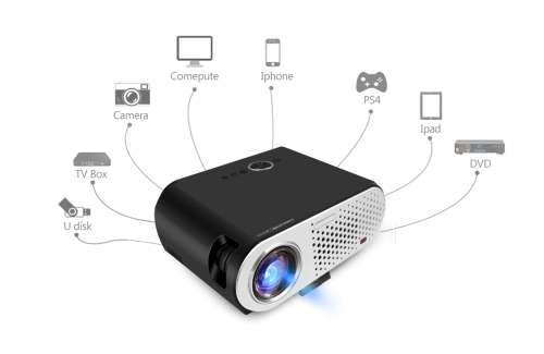 HD Projector - Android, Wi-Fi, DLNA, Airplay, Miracast, HD Resolution, 1080P Support, 3200 Lumen