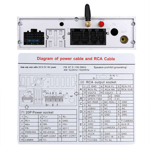 1 DIN Android 6.0 Car Media Player - - 10.1 Inch Display, Touch Screen,Quad-Core CPU, GPS